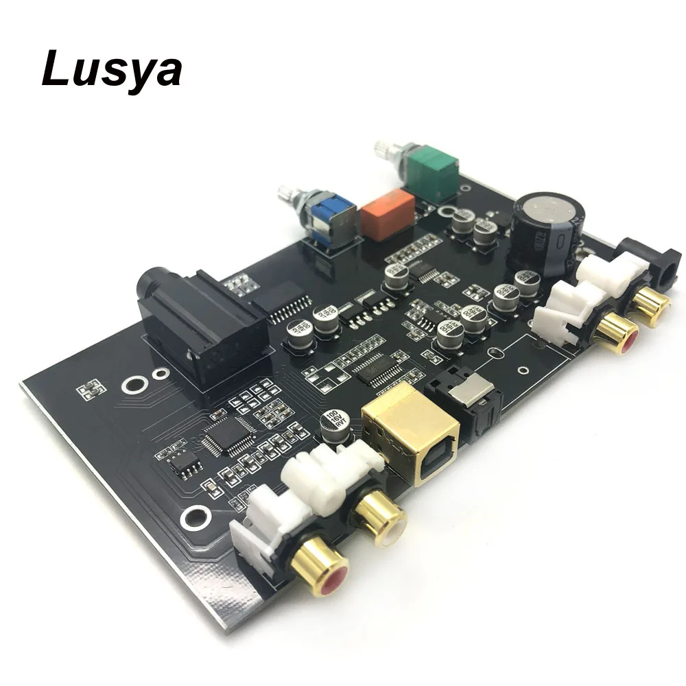 PCM5100 MS8416 оптический USB вход NE5532 OP DAC плата 24 бит 192 к с аудио регулятором громкости DAC плата DC 12 В B9-007