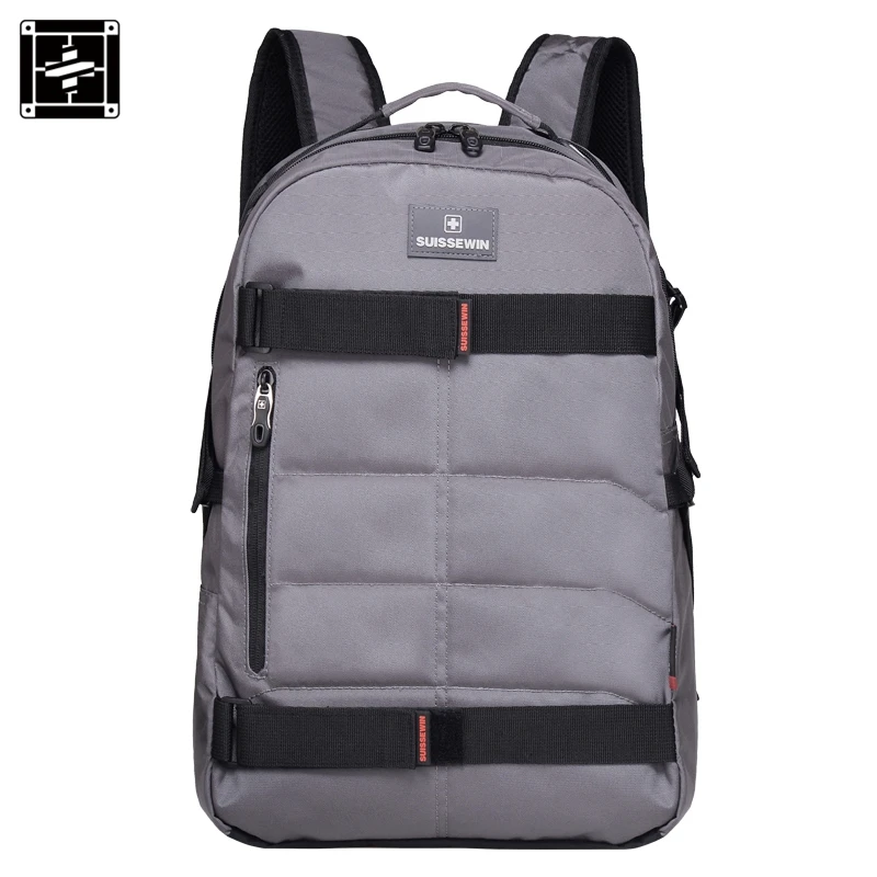 Suissewin brand stylish travel multifunctioal nylon laptop backpack