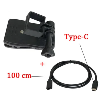 OSMO Карманный фиксированный кронштейн рюкзак зажим расширение аксессуары для DJI OSMO Карманный карданный камера тип-c зарядная линия для iphone - Цвет: RED