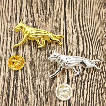 

LPHZQH Trendy German Shepherd Pet Dog Broches And Pins Collar Pin Jewelery Clothing Accessories Men's Gift