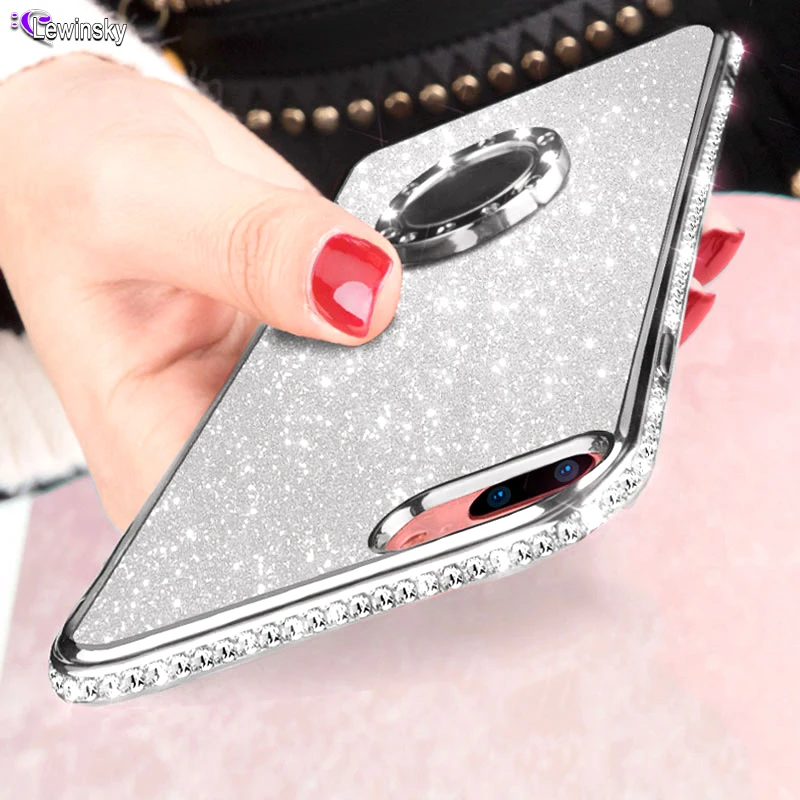 

Glitter Diamond Magnetic Finger Ring Kickstand Case For Samsung Galaxy S10 lite S8 S9 Plus Note 9 S7 edge A6 plus A8 2018 Cover