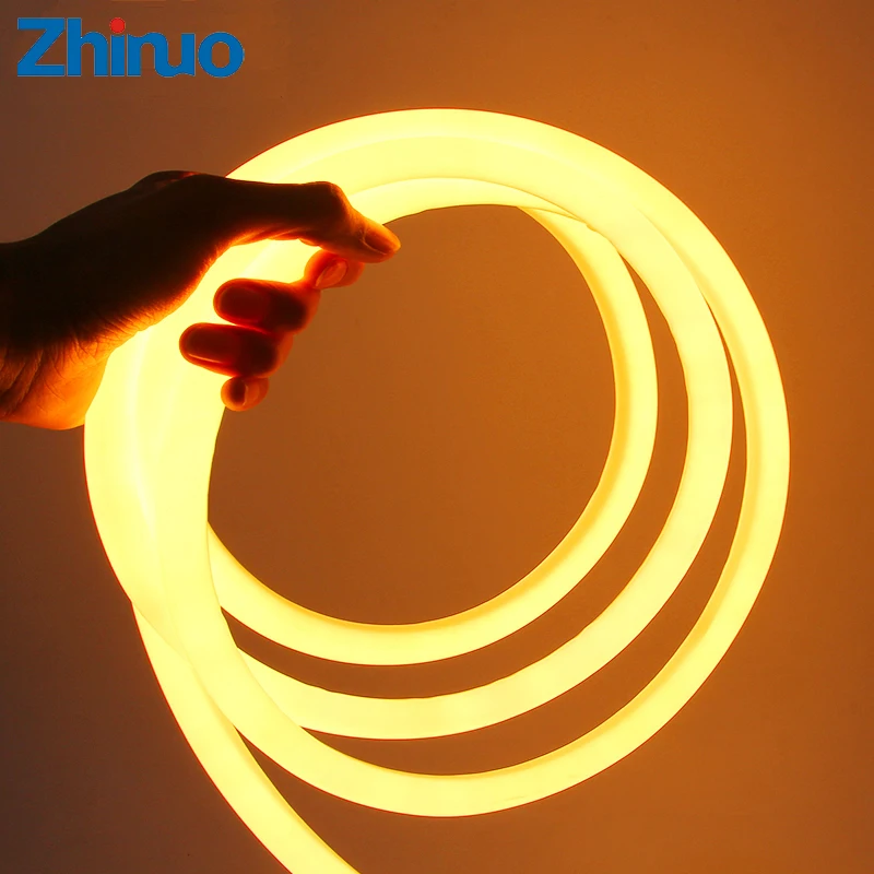 Led Neon Tube LED Strip 360 Round AC 220V 230V 240V SMD2835 Flexible Neon Strip With Power Plug Decorative Light 1-10m 15m 20m Led Neon Tube LED Strip 360 Round AC 220V 230V 240V SMD2835 Flexible Neon Strip With Power Plug Decorative Light 1-10m 15m 20m