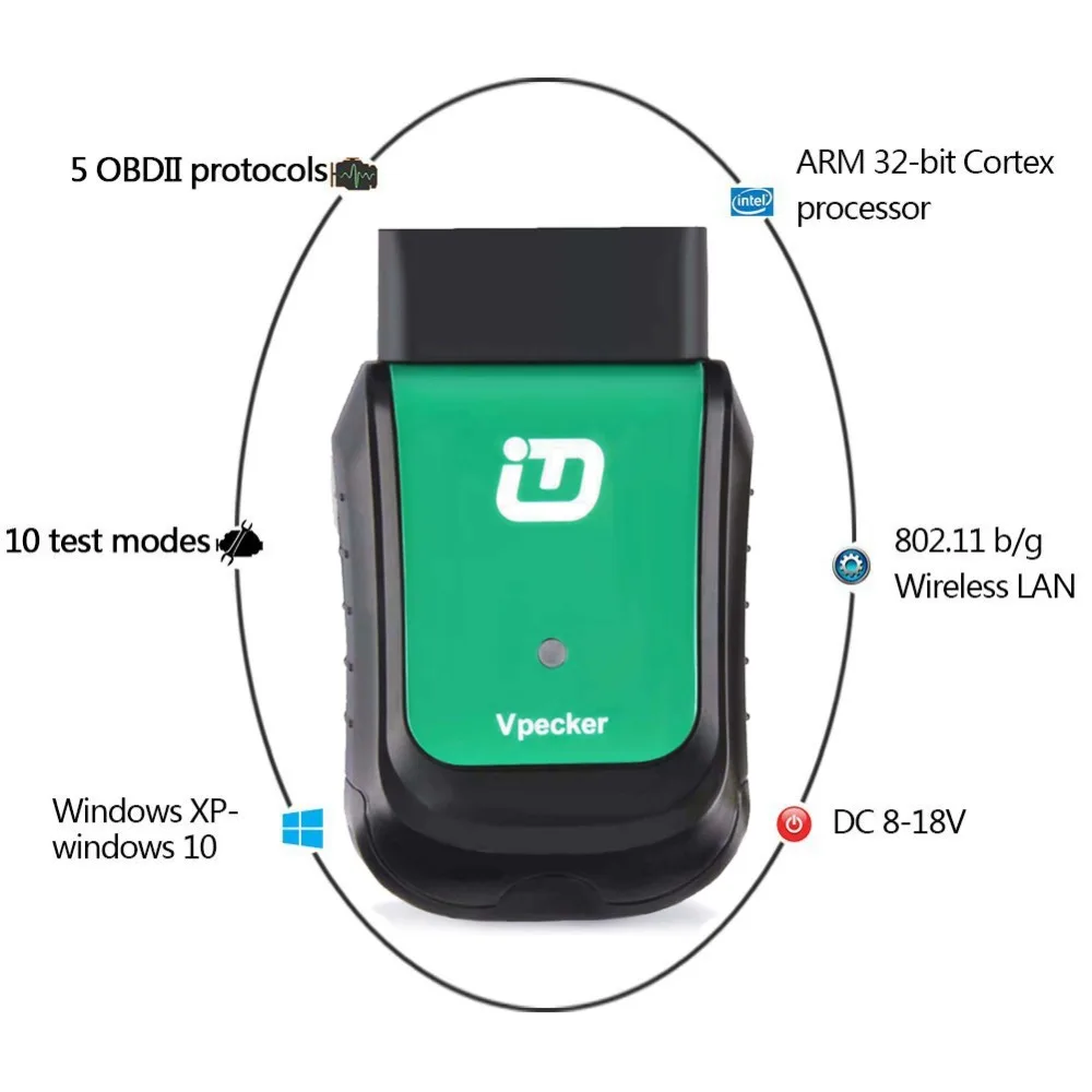 2020 Vpecker Easydiag OBD2 Wifi V12.0 новейший OBD 2 Автомобильный сканер + 8 дюймов Windows 10 планшет ODB