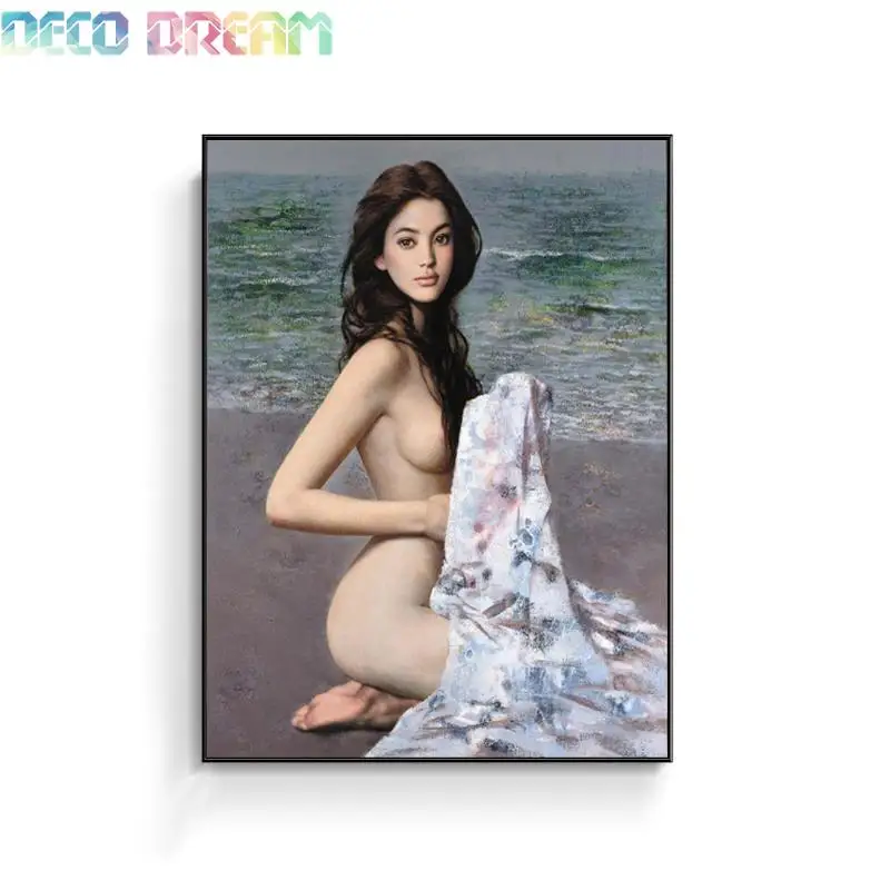 

New Needle Arts Craft Diy Full Pebble Round Diamond Mosaic Chinese Painting Cross Stitch Embroidery Beautiful Girl Modern Hobby