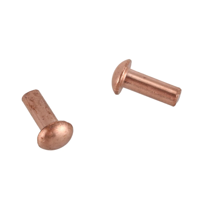 100pcs 3* 8mm round head solid copper rivets fasteners