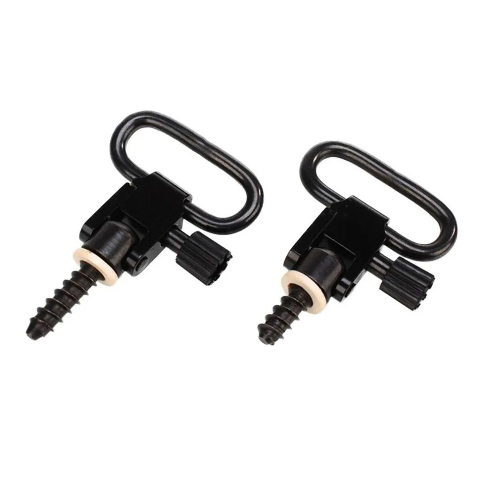 2 PCS Quick Detach Sling Swivels Studs Hunting Accessories Rifle Carbon