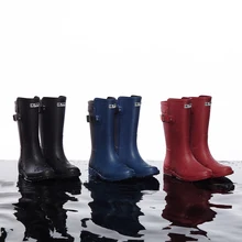 Botas de lluvia de lluvia moda antideslizante colores Mezclados impermeable bota de goma botas de agua botas de goma