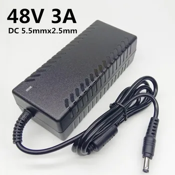 

48V3A AC DC Power Supply 48V 3A Power Adapter Adaptor Transformer 48 volt 3000mA Switching Converter DC 5.5mmx2.1-2.5mm Jack