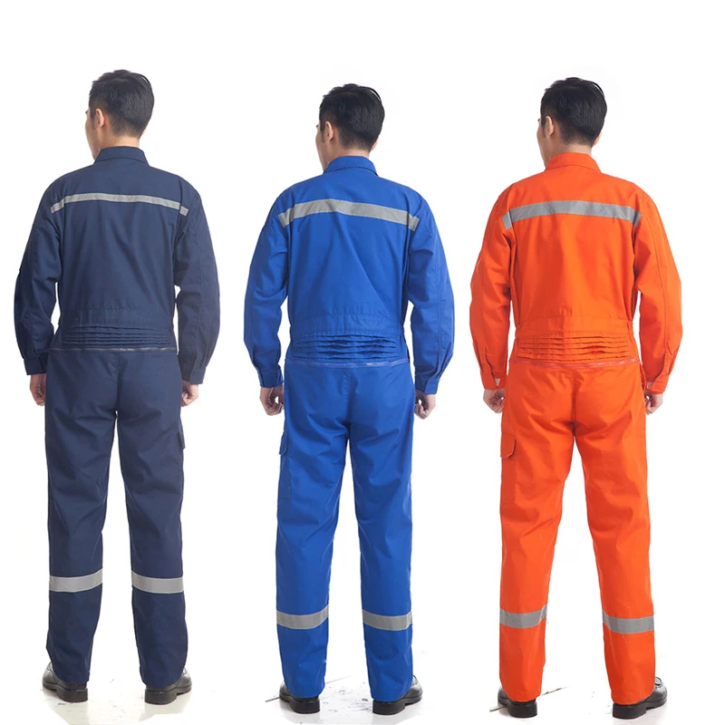 플러스 사이즈 반사 샴 작업복 남성 여성 봄 가을 용접 정비공 Jardineira Coverall S-3XL