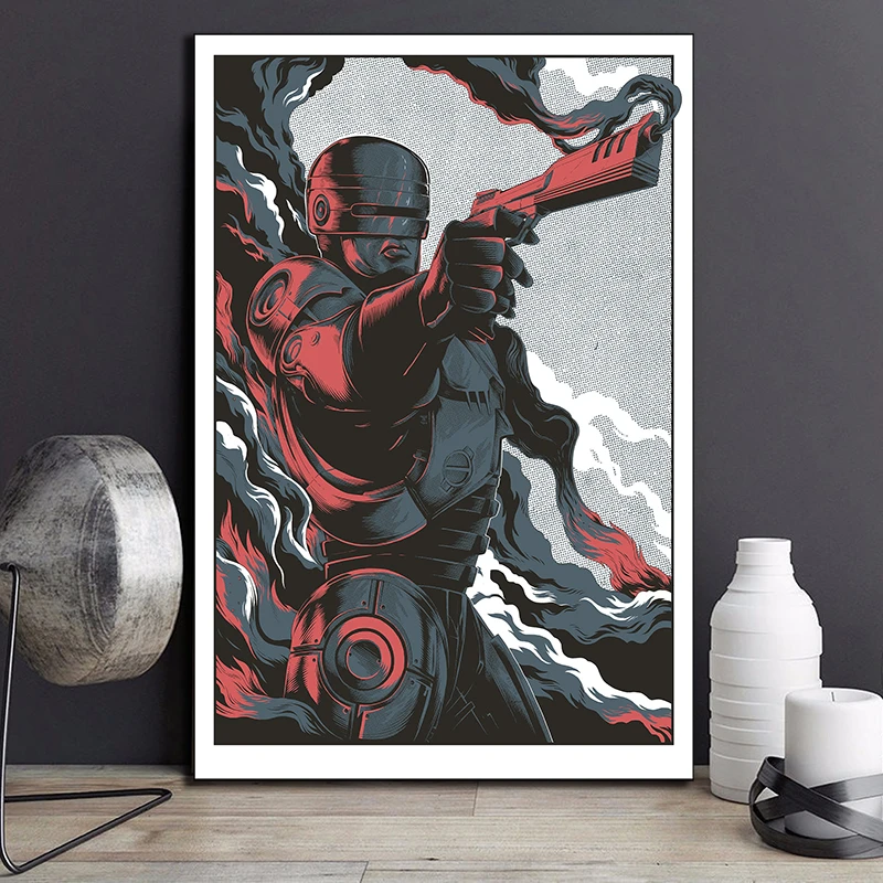 

Beautiful RoboCop Movie HD Canvas Paintings For Living Room Modern Wall Art Oil Painting Modern Poster Home Decor