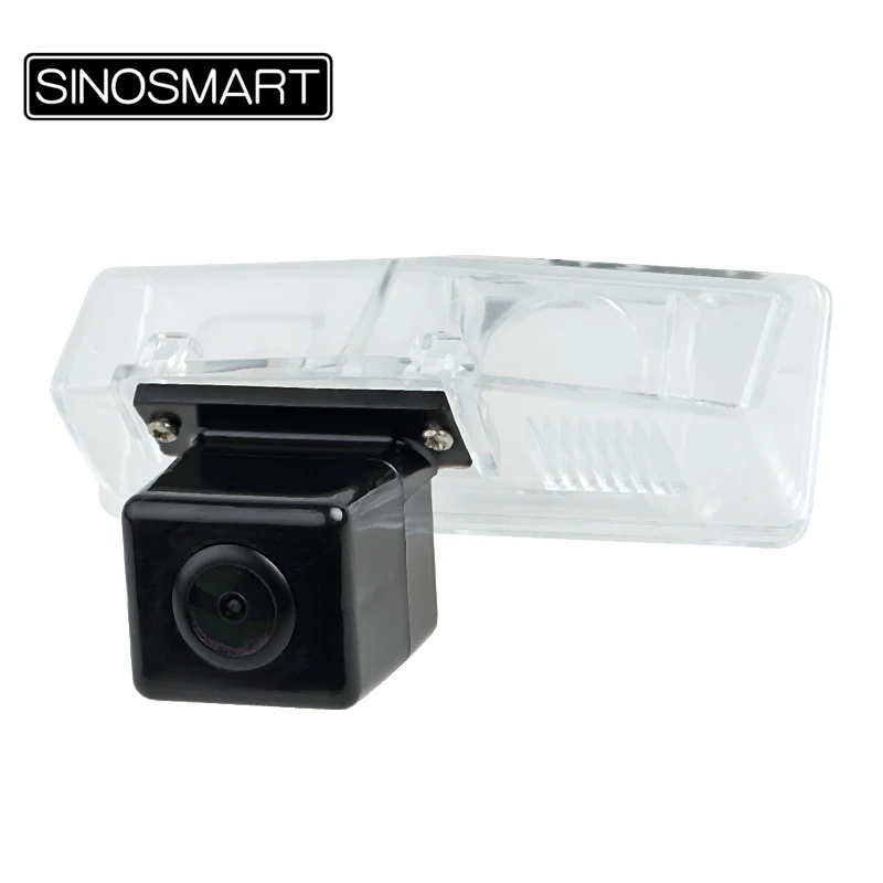 

SINOSMART In Stock Rear View Parking Camera for Toyota Prius RAV4 Venza Firm Installation in License Plate Light Hole Waterproof