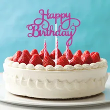 1PCS Happy Birthday Cake Topper Creative Dessert Cake Decorations Children Kids Baby Boy Girl Adult Party Decoration Supplies