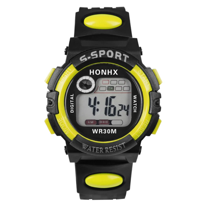 Honhx Led цифровые детские часы брендовые Роскошные наручные часы для девочек и мальчиков Детский спортивный браслет для прогулки наручные часы, рождественский подарок - Цвет: 2