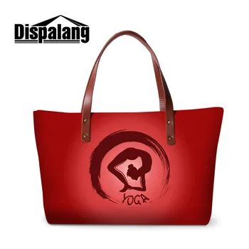 

Dispalang Luxury Design Women Handbags Yoga Striped Print Ladies Shoulder bags Large Capacity Female Tote Top-Handle Bag