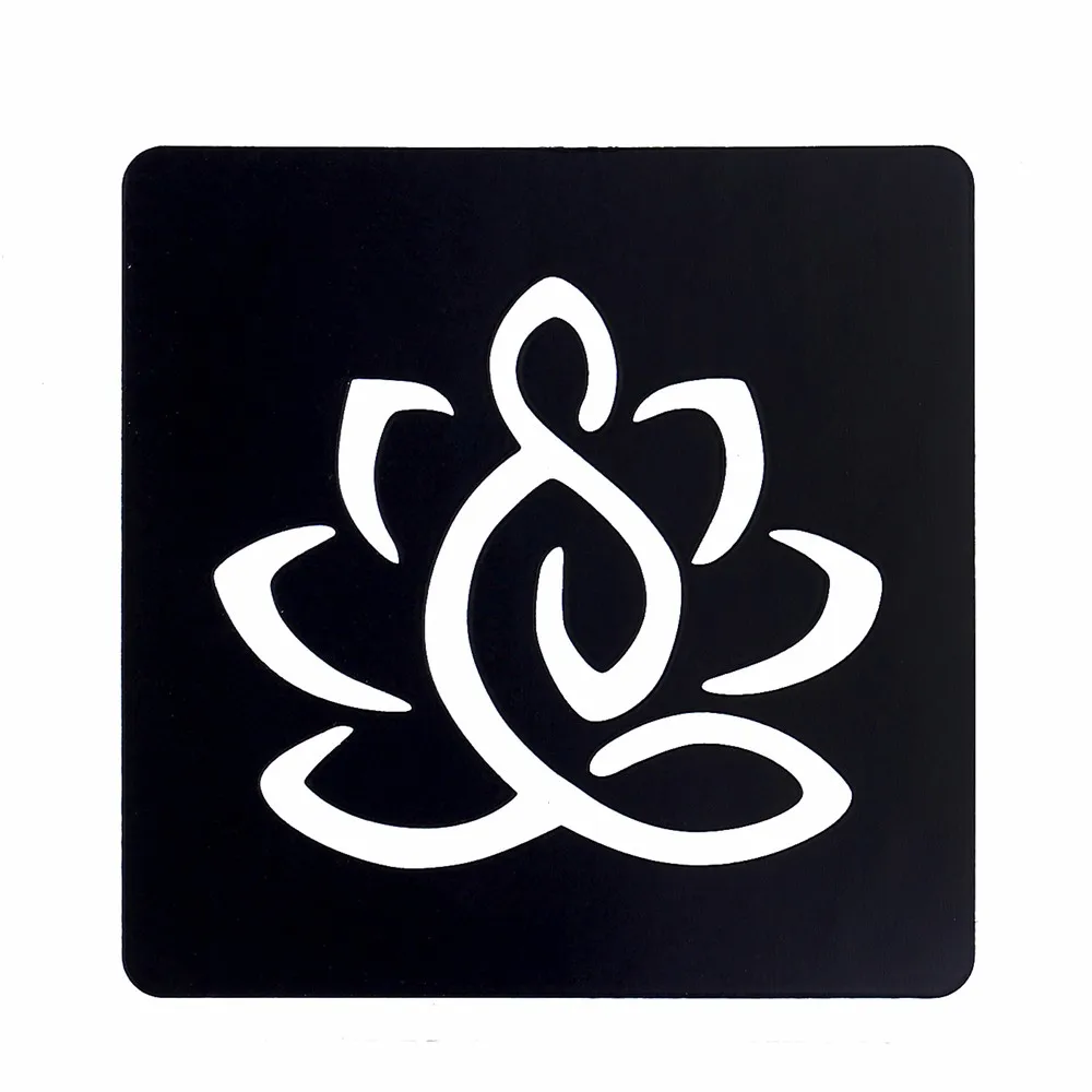 1pc Body Art Airbrush Painting Tattoo Stencil Lotus Flower Petal Design Small Henna Indian Waterproof Tattoo Sticker Stencil G12