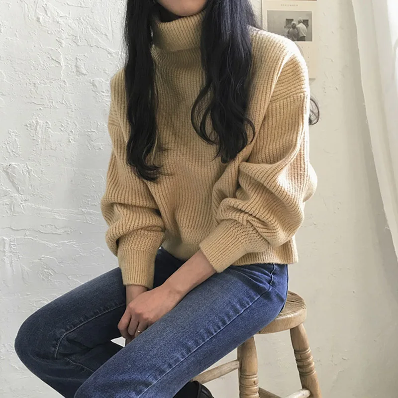 Sweaters For Women 2018 New Women Autumn Sweaters Chic Loose Thickness Student Sweaters Female #9079 Sweaters For Women 2018 New Women Autumn Sweaters Chic Loose Thickness Student Sweaters Female #9079