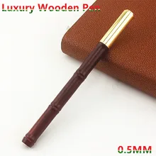 New Metal Creative wood bamboo Pen Rollerball Pen Fashion Business Office Signing Pens 0.5mm Bullet Tip Writing Pens