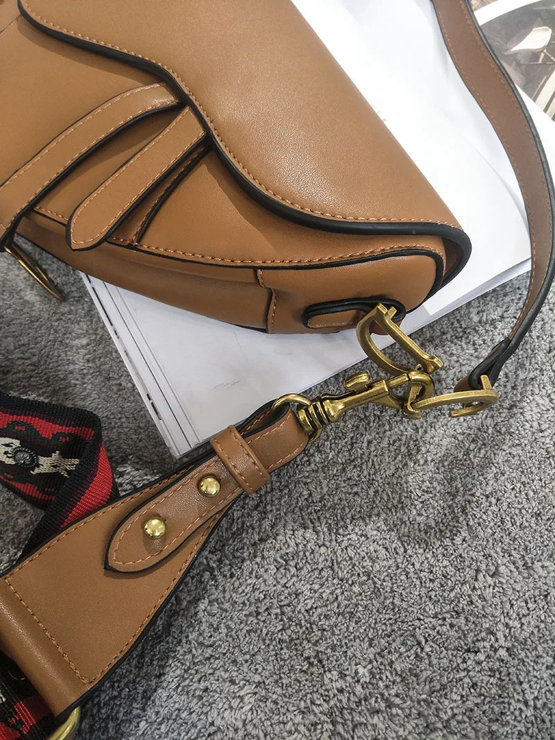 classic saddle bag women Chic vintage fashion shoulder straps crossbody bag handbag ladies hand bags messenger bags torebka dams (13)