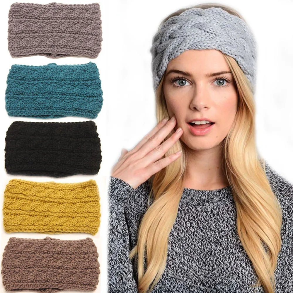 Buy Trendy Women's Headwear Knitted Headbands Winter
