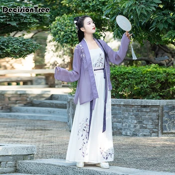 

2020 hanfu stage clothing costume traditional dance chinese costume women's hanfu dresses chinese dance costumes