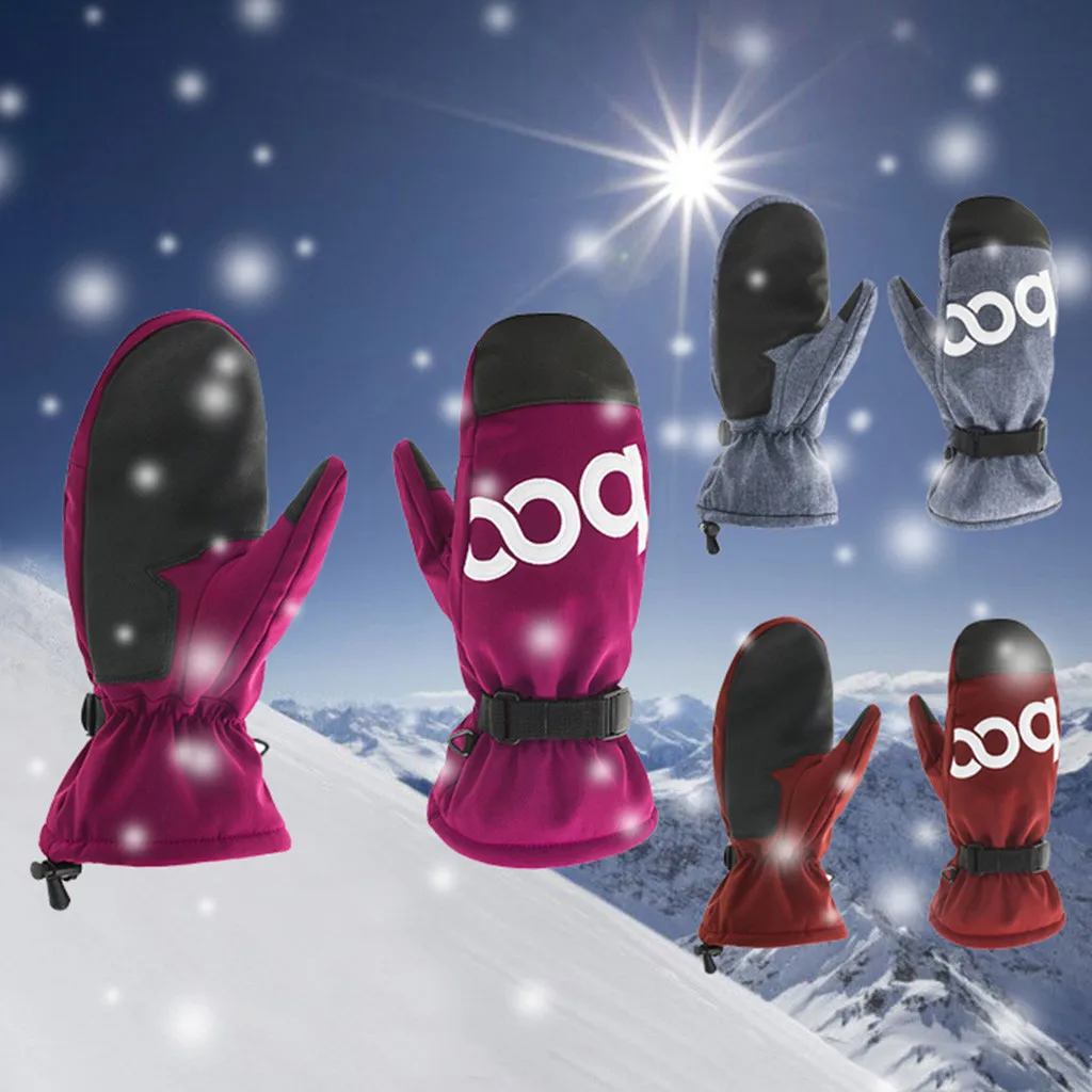 Лыжные варежки, зимние теплые мужские перчатки для сноуборда, ветрозащитные водонепроницаемые спортивные теплые Сохраняющие форму перчатки# g5