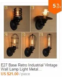 Настенный светильник LukLoy, E27 ретро промышленный винтажный регулируемый настенный светильник, металлический винтажный светильник, светильники для украшения дома и офиса