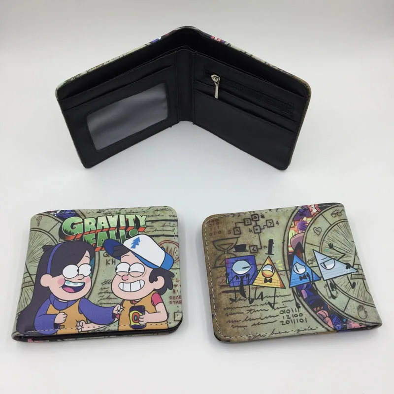 

Anime Treebread PU Leather Wallet Men Women Card and Photo Holder Purse Short Coin Purse for Cosplay Gift