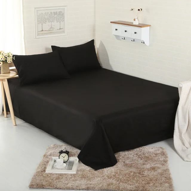 Luxury 100 Cotton Fitted Sheet Mattress Bed Sheets King Queen Twin Full Size lencol sabanas Solid