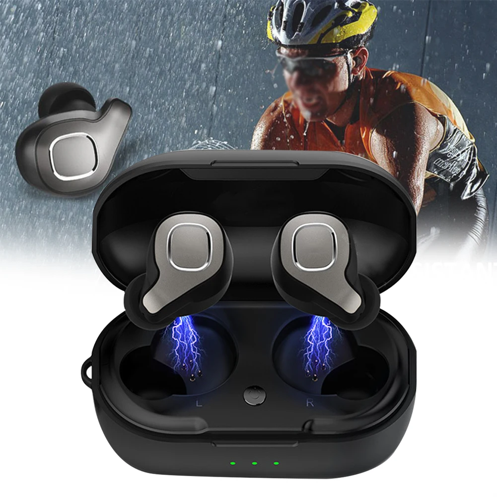

F8 Handsfree With Mic Earbuds Waterproof Wireless Portable In Ear Gaming Mini Noise Cancelling Bluetooth Earphone Stereo Sports