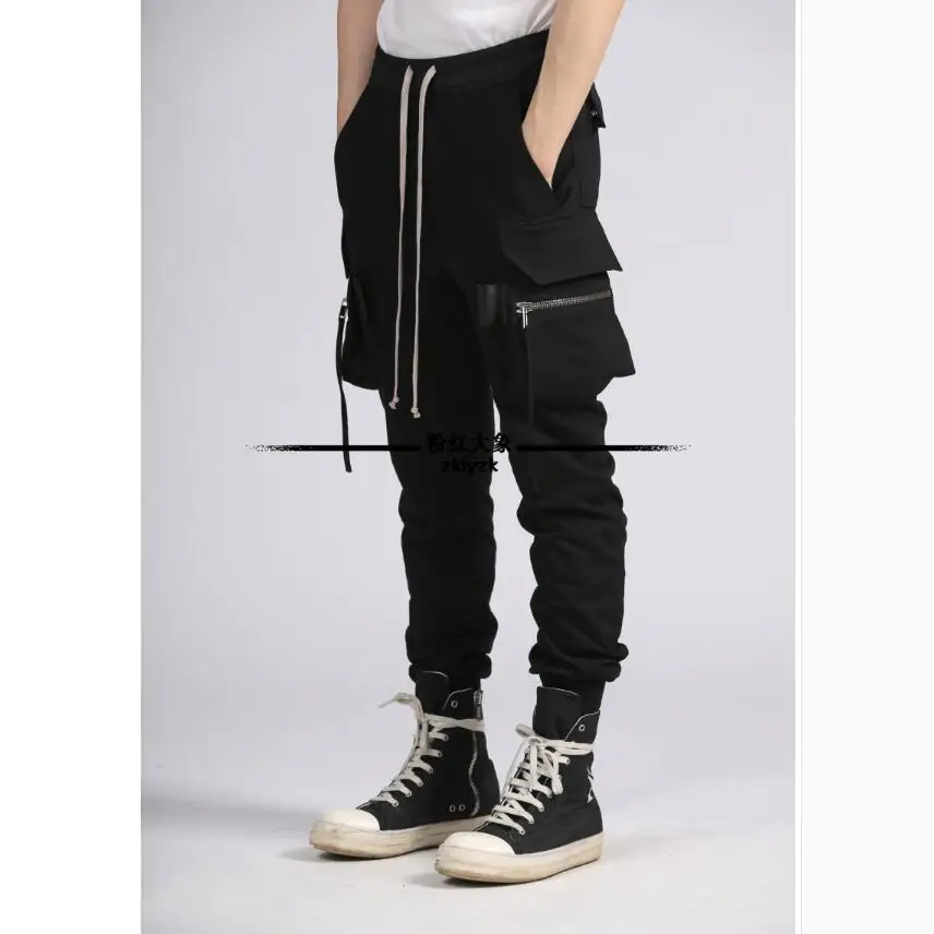 

2023 Spring Hip Hop Summer New Men Clothing Casual Trousers Thin Section Cannonball Pants Elastic Waist Pants Plus Size Costumes
