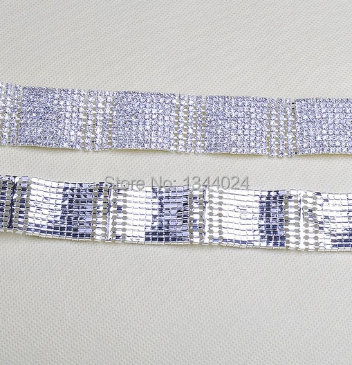 3CM 5 Yards Wide Luxury Full Crystal Density Curved Rhinestone Trims