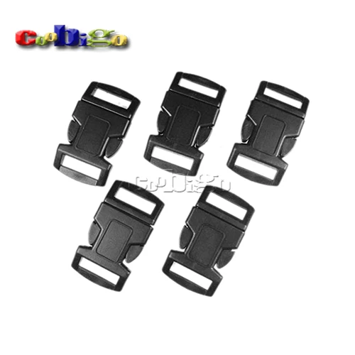 

10pcs Plastic 5/8"Side Release Buckle Curved Parachute 550 Paracord Bracelet Outdoor Backpack Dog Collar Strap Webbing Bag Parts