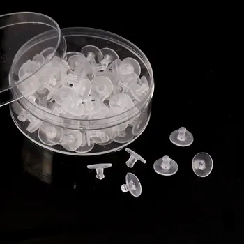 

Doreen Box New Rubber Ear Nuts Post Stopper Earring Findings Round White 11mm( 3/8") x 6mm( 2/8"), 1 Box (Approx 100 PCs/Box)