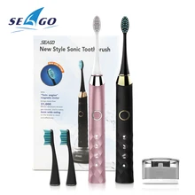 SEAGO NEW Chargeable Electric Toothbrush Massage Teeth Diamond Clean Adults Tooth Brush Rechargeable Sonic Toothbrush SG987