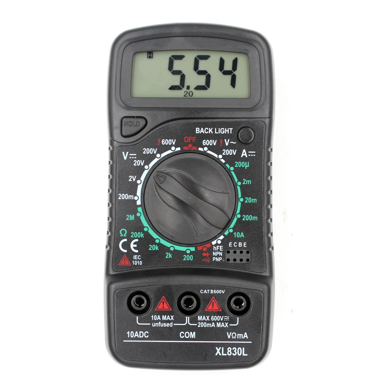 XL830L цифровой мультиметр портативный Вольтметр AC/DC Измеритель Напряжения DC