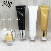 100 шт 30 мл/30 г вакуумный насос косметический для выдавливания пасты, лосьон/Крем заправка упаковка мягкой трубки с безвоздушным насосом