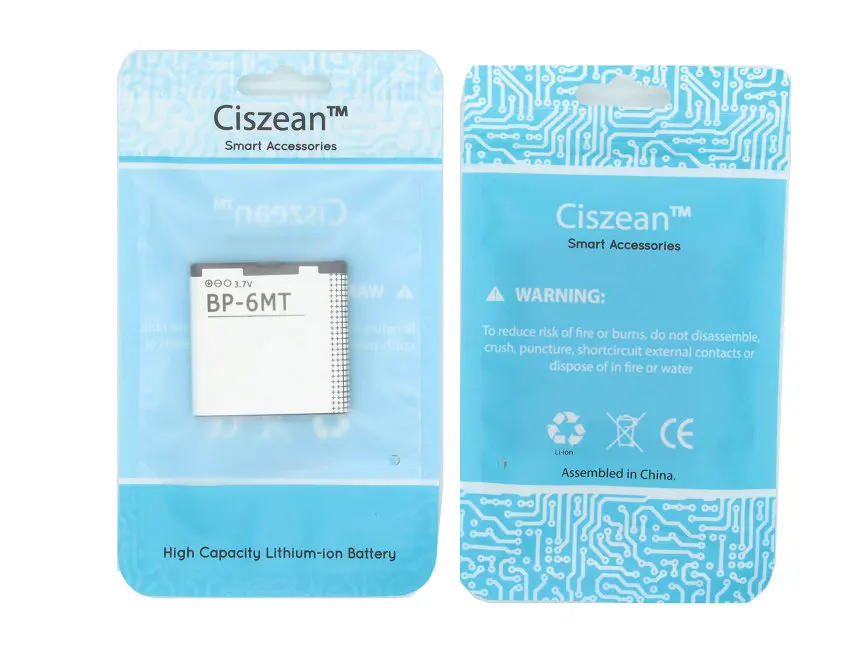 Аккумулятор Ciszean 6MT BP6MT Сменный аккумулятор для Nokia 6720 5610 6110 6720C E51 N78 N82 N81 1050 мАч|battery