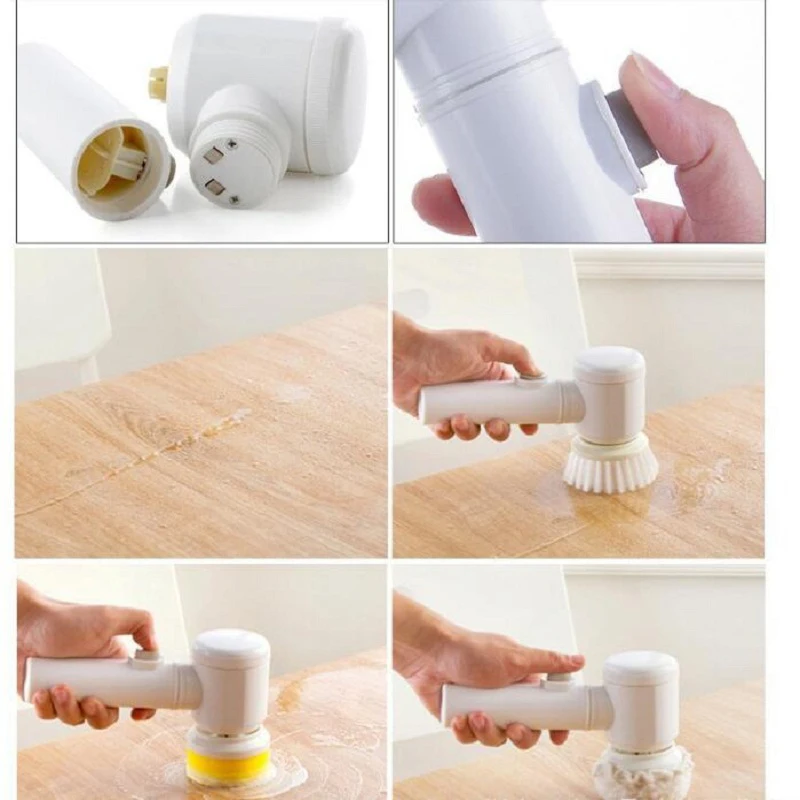 Handheld Electric Cleaning Brush for Bathroom Kitchen