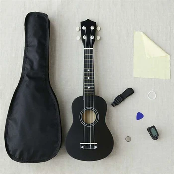 

Multiple Colors 21" Soprano Ukulele Basswood Nylon 4 Strings Guitarra Acoustic Bass Guitar Outfit Musical Instrument for Beginne