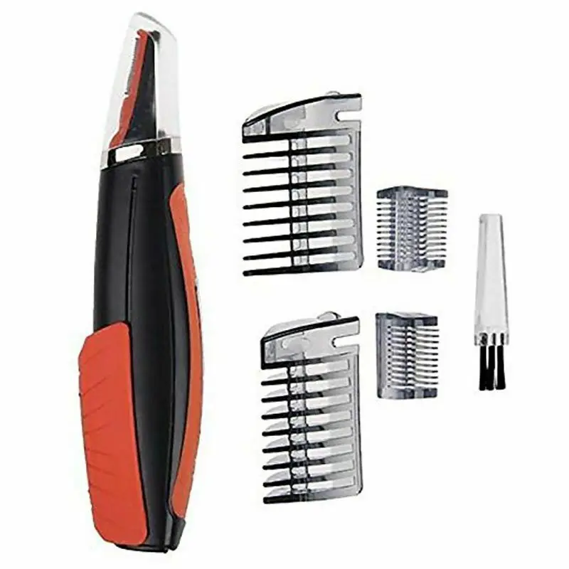 

FANHHUI LED Multi-function Double-head Shaver Nose Hair Electric Trimmer Men Removal Machine Haircut with 4 Combs Trimmer