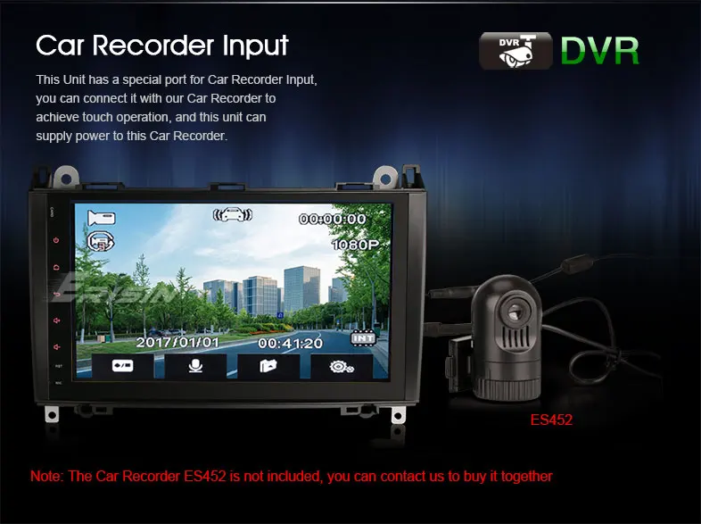 Flash Deal Erisin ES792B 9" MTK Car Stereo GPS IPOD 3G Radio RDS DVR System for Benz 8