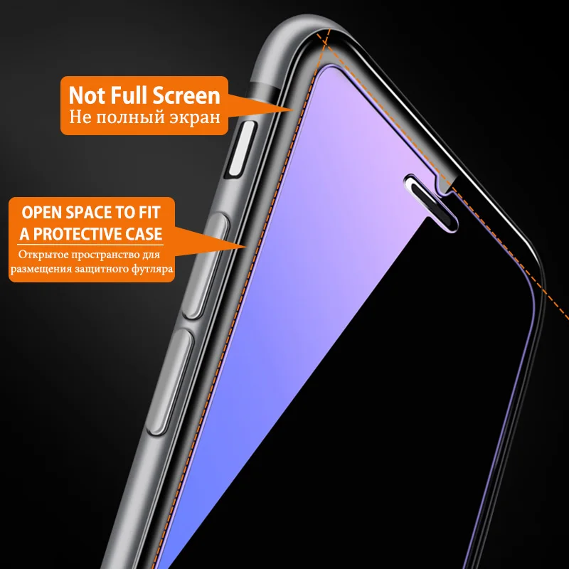 KIP71384_4_Anti Blue Light Tempered Glass for iPhone 6 6S 7 8 Plus XS XR XS Max 9H 2.5D Protective Film