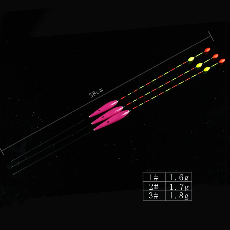 3 шт. Деревянный Поплавок 38 см набор поплавков для рыбалки буй поплавок палка рыболовные снасти Поплавок для морской рыбалки 1#2#3#1,5 г-1,7 г