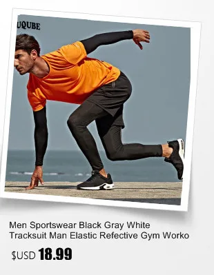 Мужская спортивная одежда, дышащие быстросохнущие спортивные костюмы, компрессионная одежда для тренажерного зала, фитнеса, тренировок, занятий спортом, бега, набор для мужчин