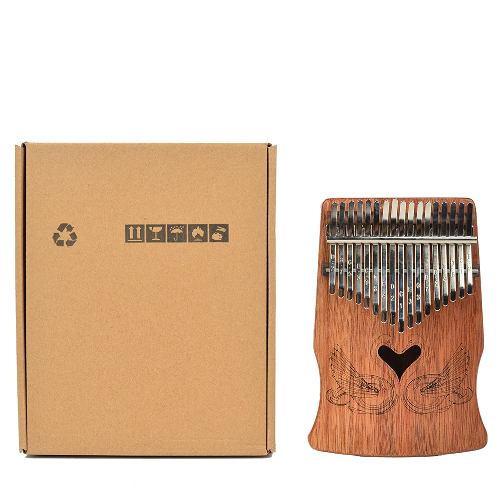 17 Key Kalimba Mbira Portable Fashiona Sanza Finger Thumb Piano Keyboard Marimba Solid Wood Musical Emptied Instrument
