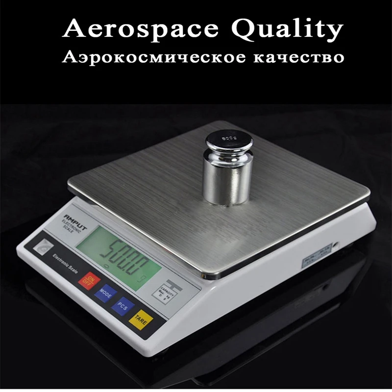 

7.5kg x 0.1g LCD Electronic Scale Digital Precision Industrial Balance Scale For Laboratory Gold Jewelry Gram Weight Platform