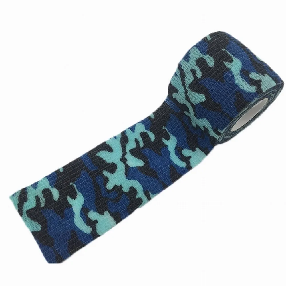 Ocean Военная Камуфляжная Лента армейская камуфляжная стрейч-повязка 5 см* 4,5 м Водонепроницаемая обертка прочная охотничья камуфляжная невидимая лента наружный инструмент - Цвет: Ocean