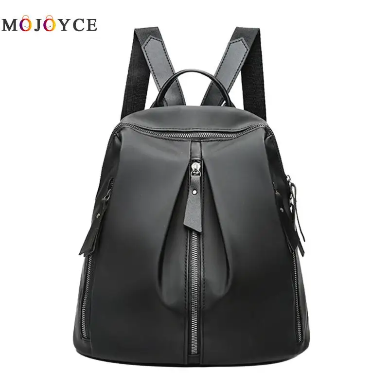 Simple Nylon Backpacks Women Teenagers Girls Shoulder School Backpacks