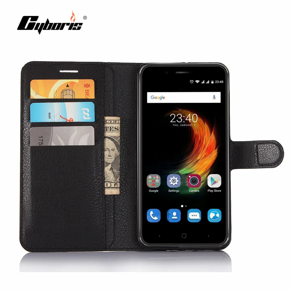 

CYBORIS for ZTE blade A610 Plus Case PU Leather Phone Cover for ZTE blade A610 plus Flip Cover Stand Wallet Bag Card Slot