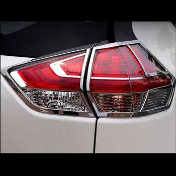 

Car ABS tail light cover rear tail back light lamp frame stick chorme cover trim 4pcs for 2014 2015 2016 2017 Nissan X-trail